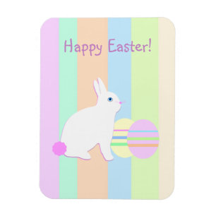 Happy Easter Bunny en Eggs Magneet