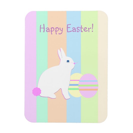 Happy Easter Bunny en Eggs Magneet (Verticaal)