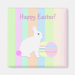 Happy Easter Bunny en Eggs Magneet