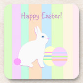 Happy Easter Bunny en Eggs Onderzetter (Voorkant)