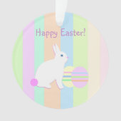 Happy Easter Bunny en Eggs Ornament (voorkant)