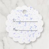 Happy Easter Bunny en Mand Eieren Bedankjes Labels (Achterkant)