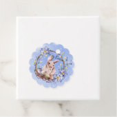 Happy Easter Bunny en Mand Eieren Bedankjes Labels (In situ)