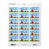 Happy Easter Bunny Etiket (Full Sheet)