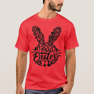 Happy Easter, Bunny Face Mannen Vrouwen Kinder Cut T-shirt