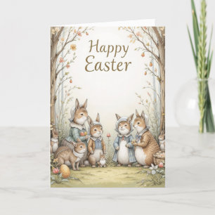 Happy Easter Bunny Family Verhalenboek Feestdagen Kaart