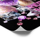 Happy Easter Bunny Favoriete Hot Mess Schattige Ma Poster (Hoek)