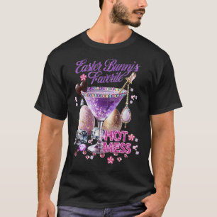 Happy Easter Bunny Favoriete Hot Mess Schattige Ma T-shirt