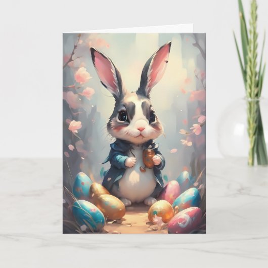 Happy Easter Bunny Feestdagen Kaart (Voorkant)
