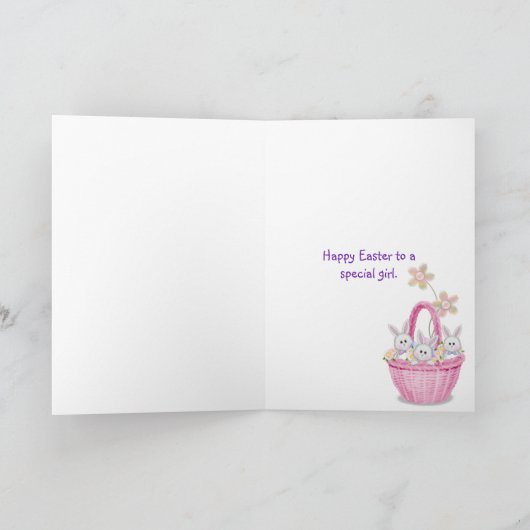 Happy Easter bunny Feestdagen Kaart (Binnen)