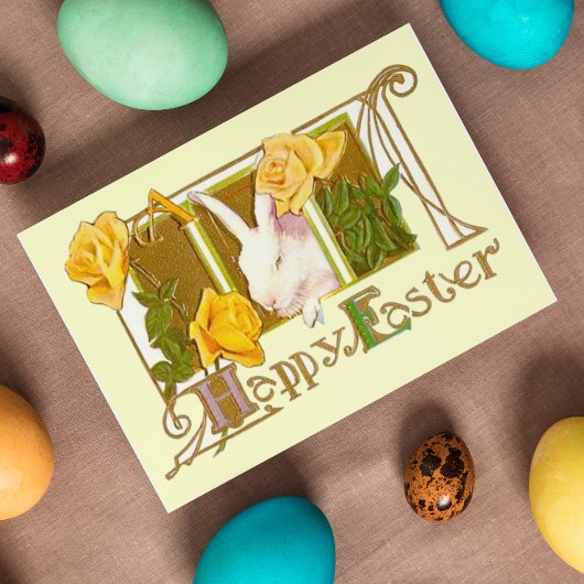 Happy Easter Bunny Feestdagen Kaart