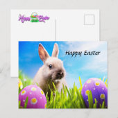 Happy Easter Bunny Feestdagenkaart (Voorkant / Achterkant)