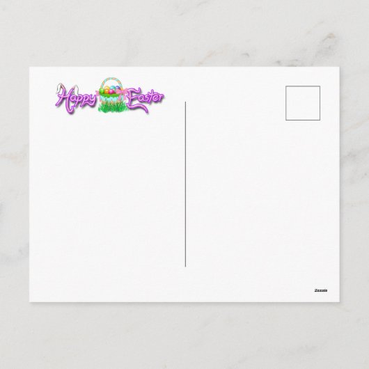 Happy Easter Bunny Feestdagenkaart (Achterkant)