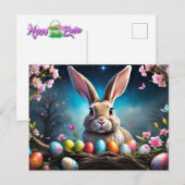Happy Easter Bunny Feestdagenkaart (Voorkant / Achterkant)