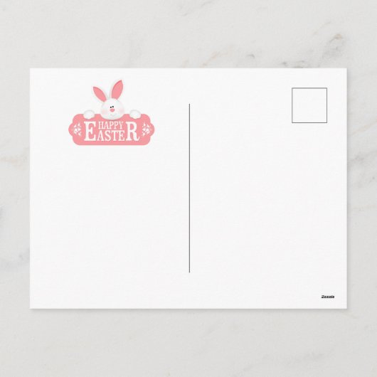 Happy Easter Bunny Feestdagenkaart (Achterkant)