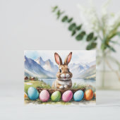 Happy Easter Bunny Feestdagenkaart (Staand voorkant)