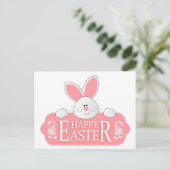Happy Easter Bunny Feestdagenkaart (Staand voorkant)