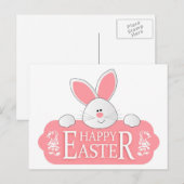 Happy Easter Bunny Feestdagenkaart (Voorkant / Achterkant)
