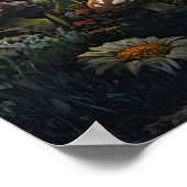 Happy Easter Bunny Forest Konijn Wall Art Poster (Hoek)