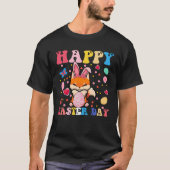 Happy Easter Bunny Fox  Easter Day Groovy T-shirt (Voorkant)