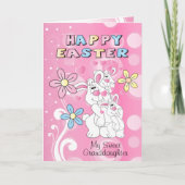 Happy Easter Bunny Fun Feestdagen Kaart (Voorkant)