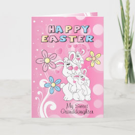 Happy Easter Bunny Fun Feestdagen Kaart