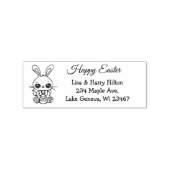 Happy Easter Bunny - Gepersonaliseerd adres Rubberstempel (Afrduk)
