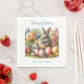 Happy Easter Bunny, gepersonaliseerd Servet (Insitu)