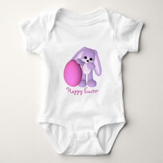Happy Easter Bunny Giant Egg Romper (Voorkant)