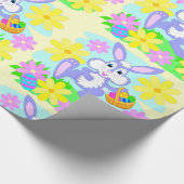 Happy Easter Bunny Gift Wrap Cadeaupapier (Hoek)