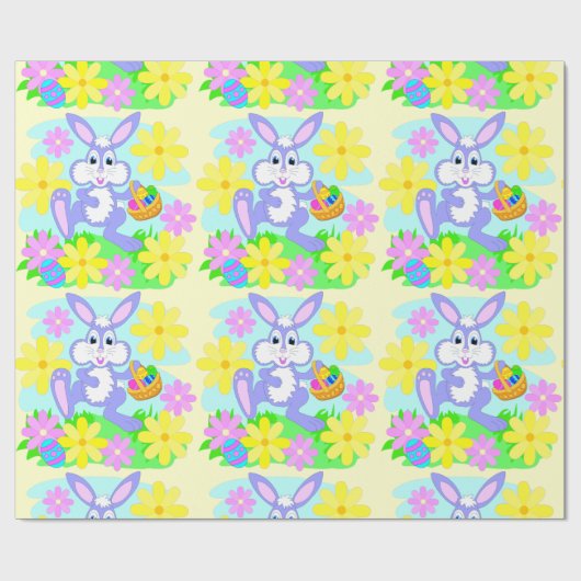 Happy Easter Bunny Gift Wrap Cadeaupapier (Vlak)