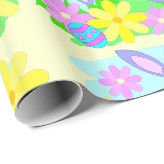 Happy Easter Bunny Gift Wrap Cadeaupapier (Rol Hoek)