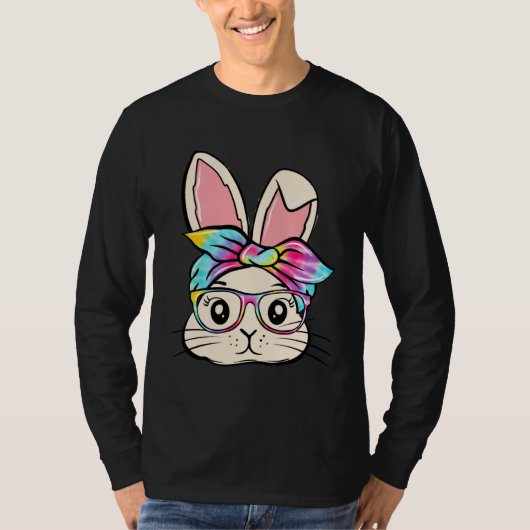 Happy Easter  Bunny Glasses Rabbit Eggs Hunting Ti T-shirt (Voorkant)