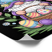 Happy Easter Bunny Gnome Knuffel Easter Eggs Gnome Poster (Hoek)