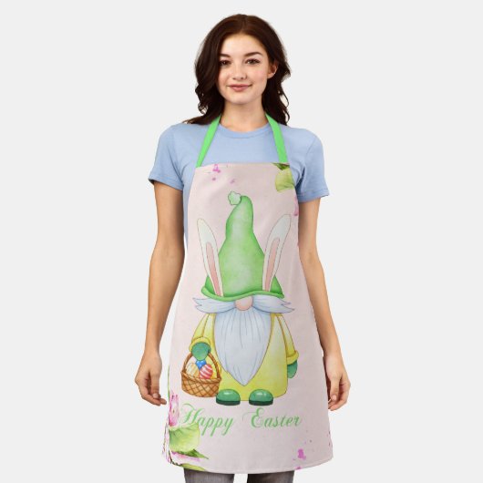 Happy Easter Bunny Gnome Schort (Gedragen)