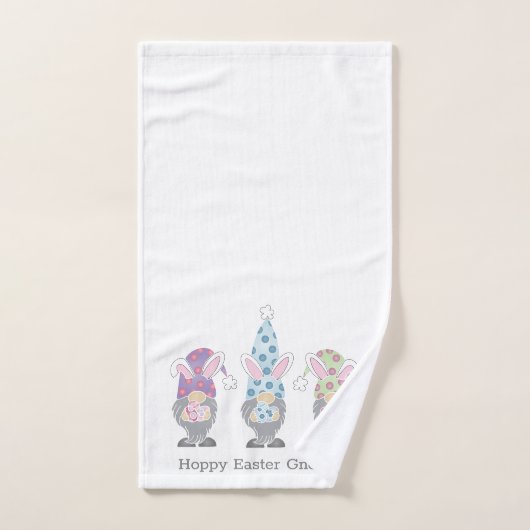 Happy Easter Bunny Gnomes Bad Handdoek (Handdoek)