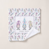 Happy Easter Bunny Gnomes Bad Handdoek (Wasdoekje)