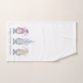 Happy Easter Bunny Gnomes Bad Handdoek (Handdoek)
