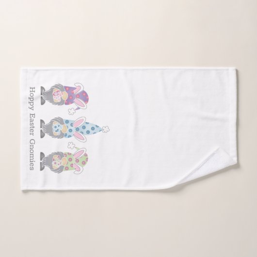 Happy Easter Bunny Gnomes Bad Handdoek (Handdoek)