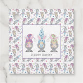 Happy Easter Bunny Gnomes Bedankjes Labels (Voorkant)