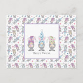 Happy Easter Bunny Gnomes Briefkaart (Voorkant)