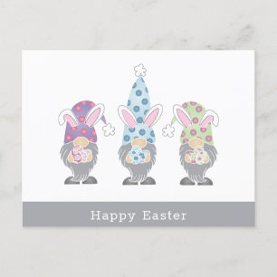 Happy Easter Bunny Gnomes Briefkaart