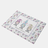 Happy Easter Bunny Gnomes Deurmat (Schuin)