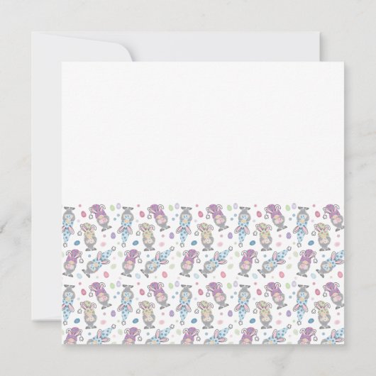 Happy Easter Bunny Gnomes Kaart (Achterkant)