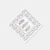 Happy Easter Bunny Gnomes Servet (Hoek)