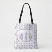 Happy Easter Bunny Gnomes Tote Bag (Voorkant)