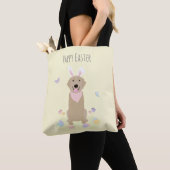 Happy Easter Bunny Golden Retriever Tote Bag (Dichtbij)