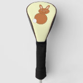 Happy Easter Bunny Golf Driver Hoesje Golfheadcover (Voorkant)