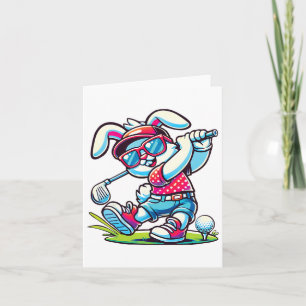 Happy Easter Bunny Golf Lovers Sports Boys Mannen  Kaart