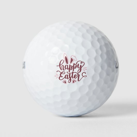 Happy Easter Bunny Golfballen (Voorkant)